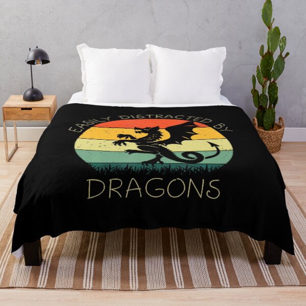 Item preview, Easily Distracted By Dragon Funny Dragon Lover designed and sold by godzillabro.