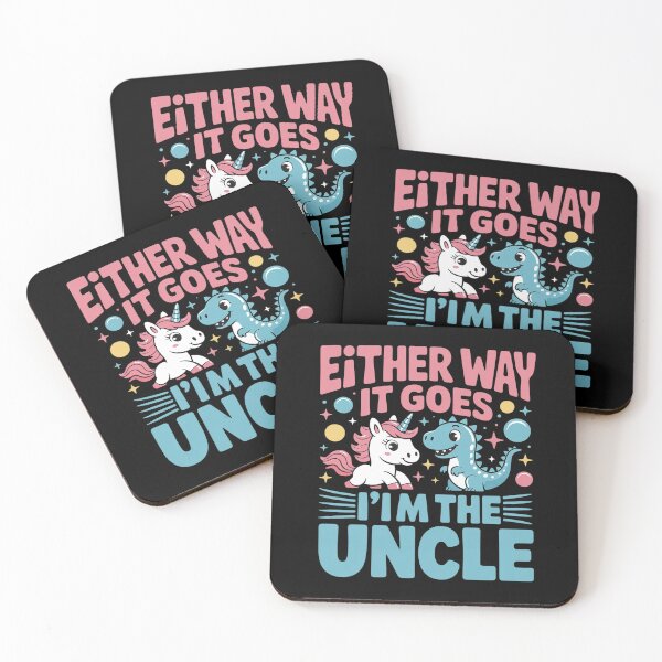 Item preview, Either Way It Goes I'm The Uncle Gender Reveal Announcement designed and sold by KonopikaaArt.