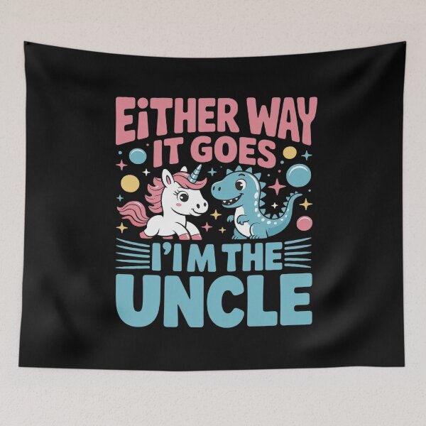 Item preview, Either Way It Goes I'm The Uncle Gender Reveal Announcement designed and sold by KonopikaaArt.