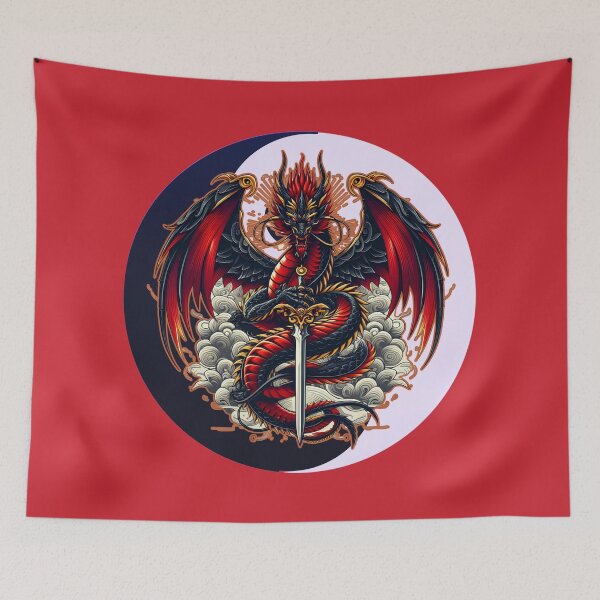 Item preview, Dragon Sword Fantasy Emblem designed and sold by Uniquely Yours.