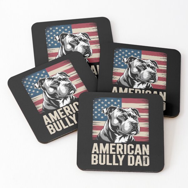 Item preview, Dog Dad Ever American Flag - American Bully Dad designed and sold by KonopikaaArt.