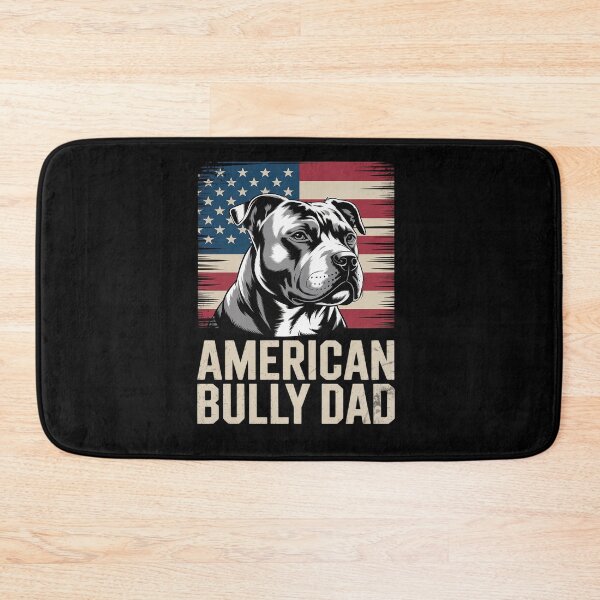 Item preview, Dog Dad Ever American Flag - American Bully Dad designed and sold by KonopikaaArt.
