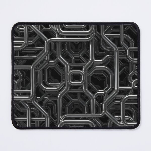 Item preview, Chrome Pipe Labyrinth designed and sold by Kaleidoscope Print.