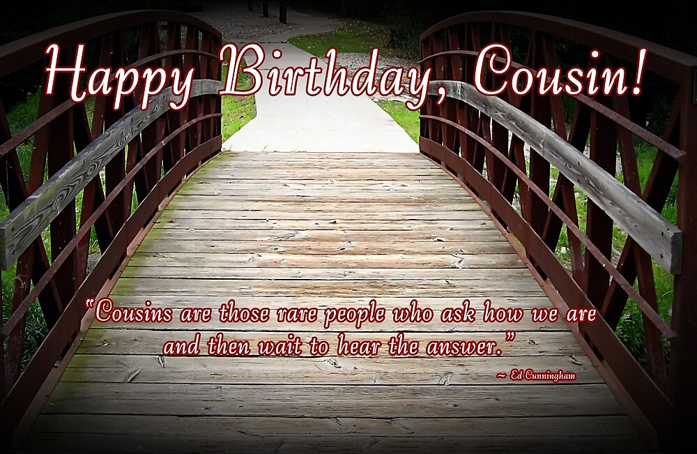 "Cousin Birthday" by Greeting Cards by Tracy DeVore Redbubble