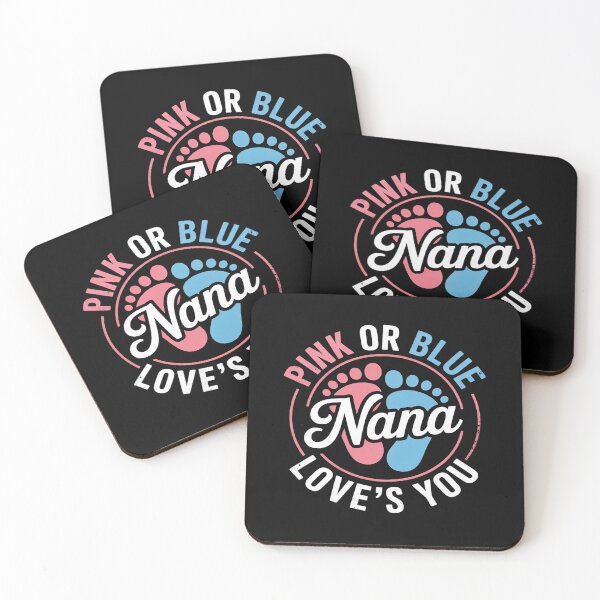 Item preview, Gender Reveal Nana Grandma To Be Gifts Pink Blue Baby Shower designed and sold by KonopikaaArt.