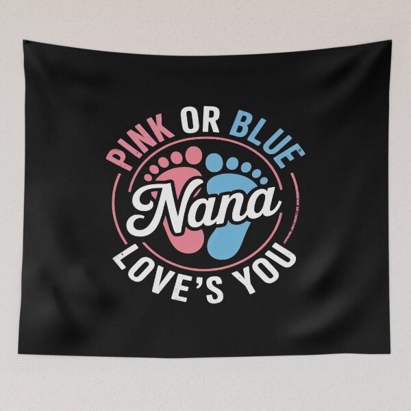 Item preview, Gender Reveal Nana Grandma To Be Gifts Pink Blue Baby Shower designed and sold by KonopikaaArt.