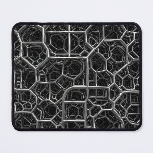 Item preview, Chrome Honeycomb Maze designed and sold by Kaleidoscope Print.