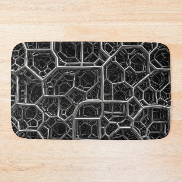 Item preview, Chrome Honeycomb Maze designed and sold by Kaleidoscope Print.