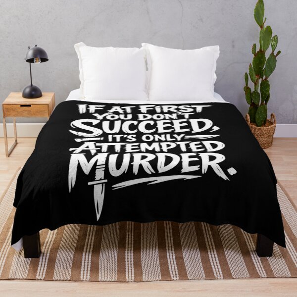 Item preview, If at First You Don’t Succeed Dark Humor Quote designed and sold by Victor Shadehorn.
