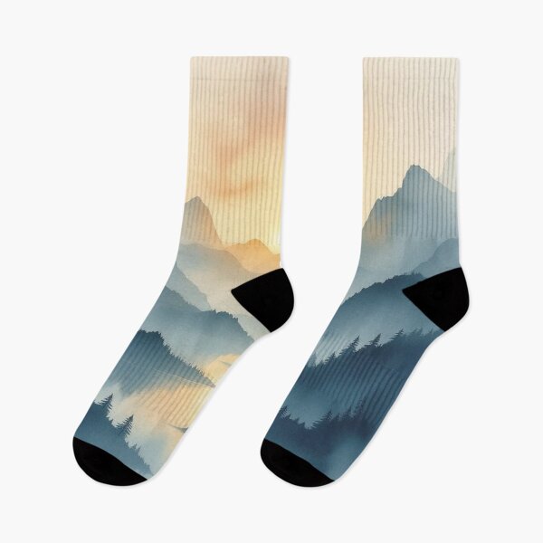 Item preview, Misty Mountain Sunrise Landscape designed and sold by Uniquely Yours.