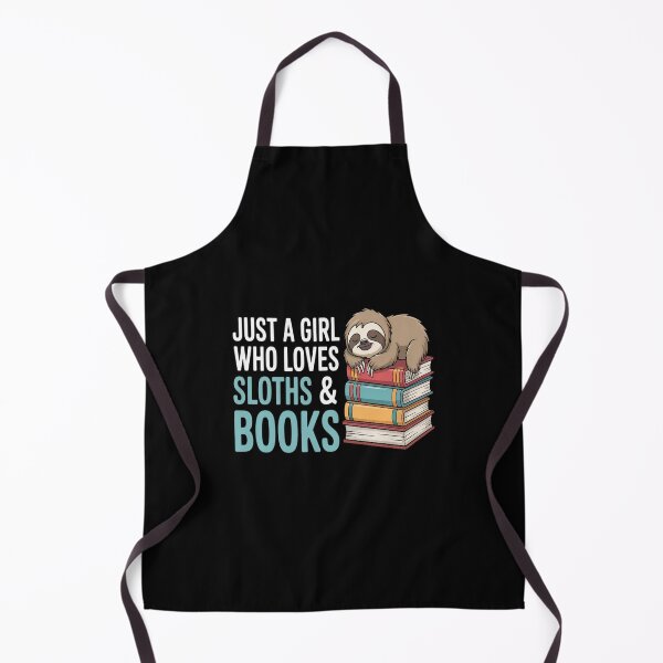Item preview, Sloth Zoo Keeper Bookworm Gift Library Reading designed and sold by KonopikaaArt.