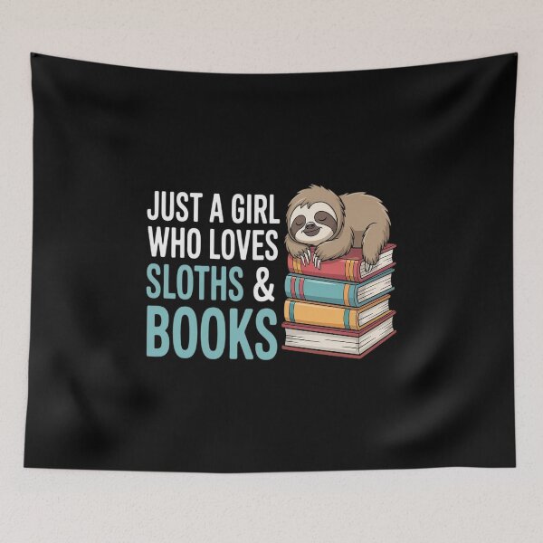 Item preview, Sloth Zoo Keeper Bookworm Gift Library Reading designed and sold by KonopikaaArt.