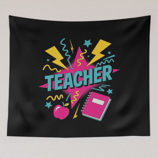 Item preview, Teacher 90s Retro Colorful Teacher Of The 90s Back To School designed and sold by KonopikaaArt.