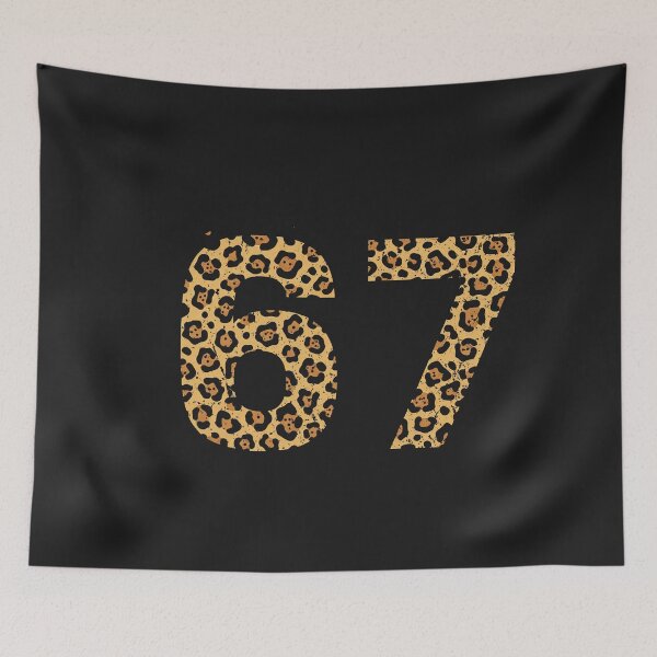 Item preview, 6-7 Meme Leopard Cheetah Cool Six-Seven Funny 67 Gen Z Alpha  designed and sold by ArleneRowe.