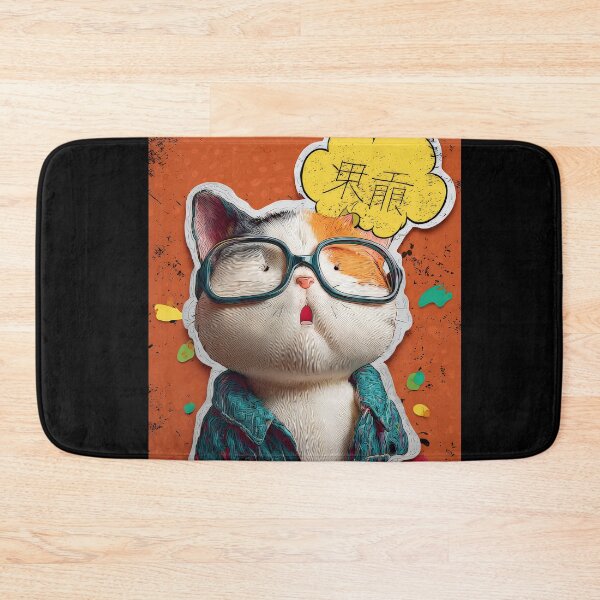 Item preview, Cute Comic Kitten with Speech Bubble Illustration designed and sold by Grafititee.