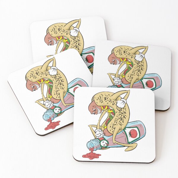 Item preview, Chicago Style Hot Dog Beating Up Ketchup designed and sold by BerlinerKatzen.