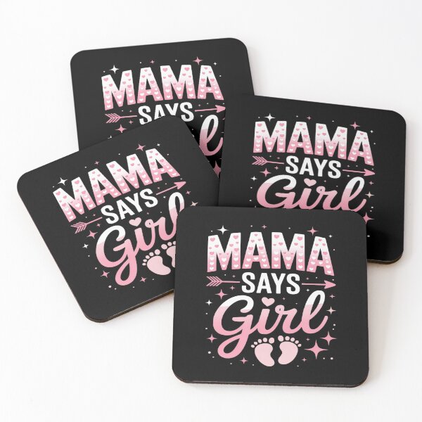 Item preview, Gender Mama says Girl baby matching family set designed and sold by KonopikaaArt.