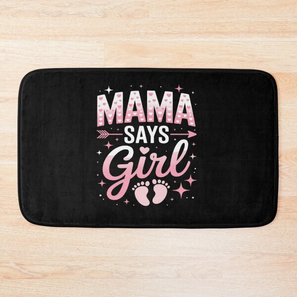 Item preview, Gender Mama says Girl baby matching family set designed and sold by KonopikaaArt.