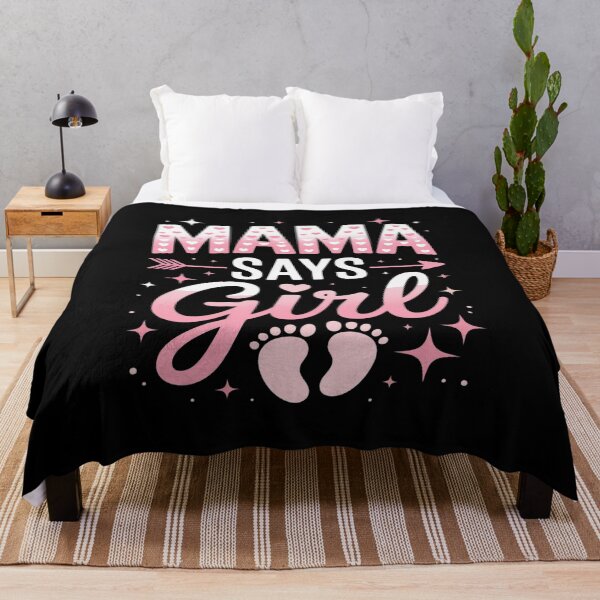 Item preview, Gender Mama says Girl baby matching family set designed and sold by KonopikaaArt.