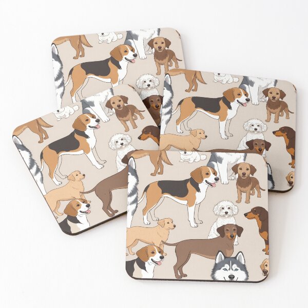 Item preview, Cute Dogs Pattern Cartoon Breeds designed and sold by SassyArtistry.