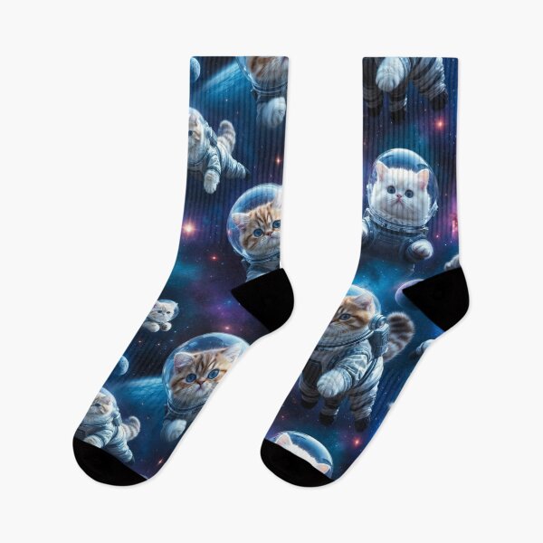 Item preview, Space Cats Seamless Pattern Astronaut Kittens designed and sold by SassyArtistry.