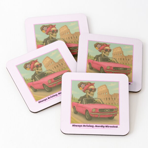 Item preview, Stylish Skull Driving in Rome designed and sold by JoysByTanja.