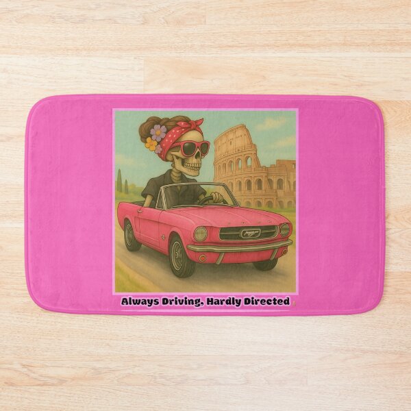 Item preview, Stylish Skull Driving in Rome designed and sold by JoysByTanja.