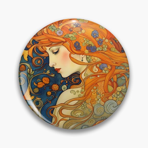 Item preview, Woman Of The Waters Art Nouveau designed and sold by Glimmersmith.