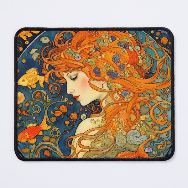 Item preview, Woman Of The Waters Art Nouveau designed and sold by Glimmersmith.