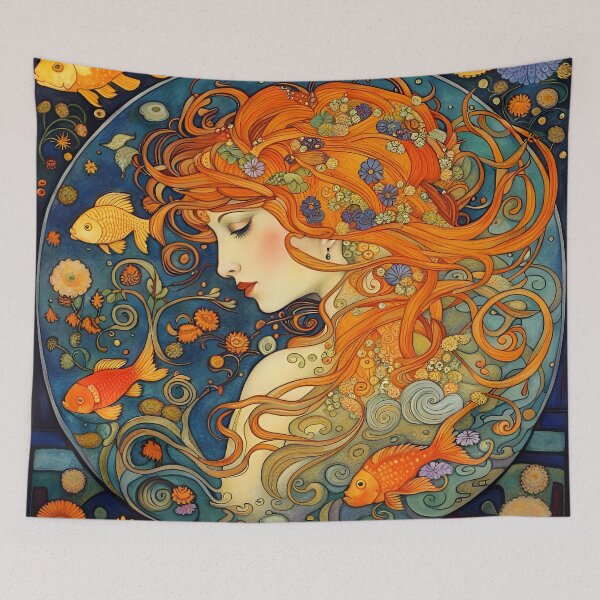 Item preview, Woman Of The Waters Art Nouveau designed and sold by Glimmersmith.