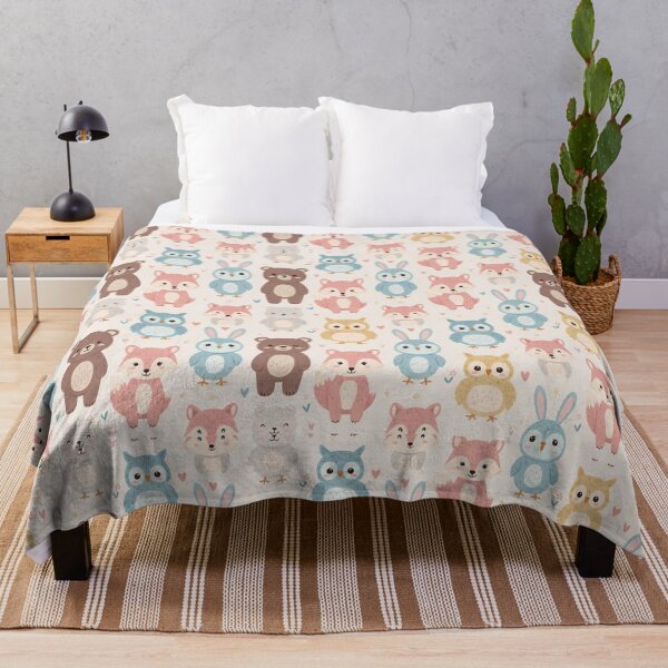 Item preview, Cute Forest Animals Seamless Pattern designed and sold by SassyArtistry.