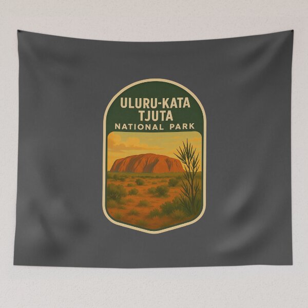 Item preview, Australian National Parks Vintage Prints: Uluṟu-Kata Tjuṯa designed and sold by PinUpPizzazz.