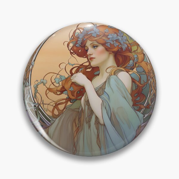 Artikelvorschau, Jeanette, romantische Jugendstil-Frau entworfen und verkauft von Glimmersmith.