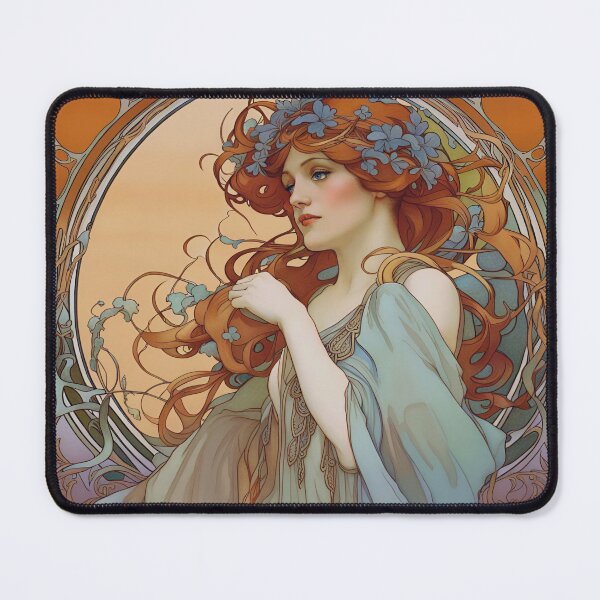 Item preview, Jeanette, Romantic Art Nouveau Woman designed and sold by Glimmersmith.