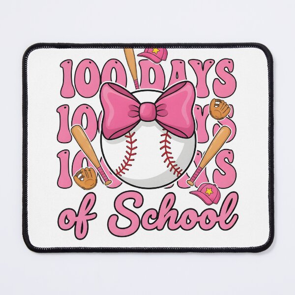 Item preview, Girl 100 Days Of School Baseball Pink Coquette Bow designed and sold by KroghDs.