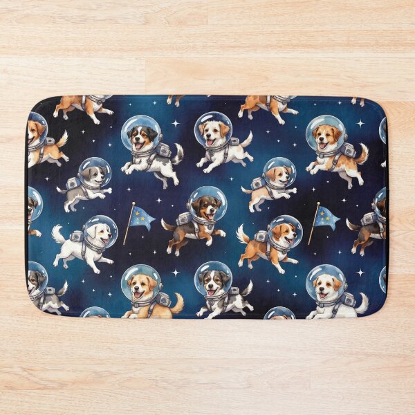 Item preview, Astronaut Dogs Floating in Space Pattern designed and sold by SassyArtistry.