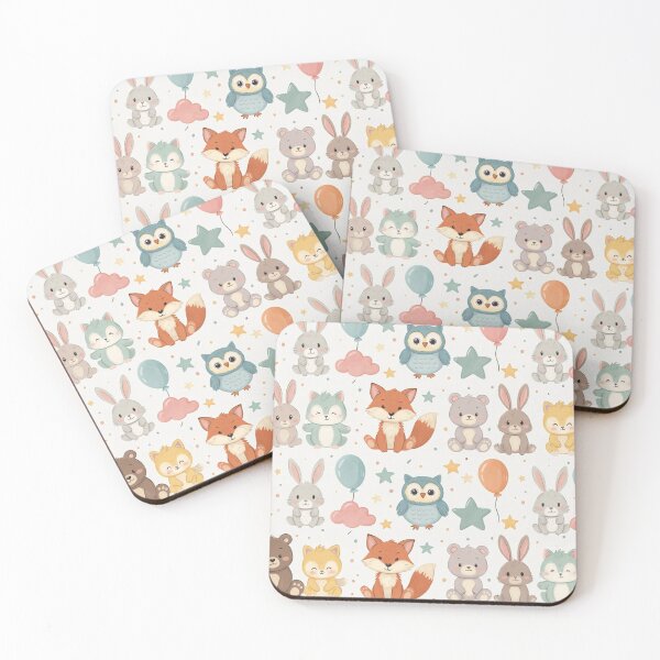 Item preview, Cute Woodland Animals Seamless Pattern designed and sold by SassyArtistry.
