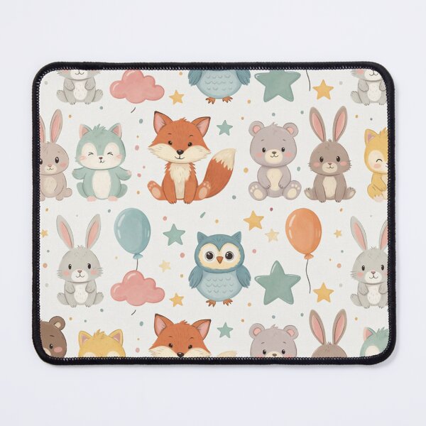 Item preview, Cute Woodland Animals Seamless Pattern designed and sold by SassyArtistry.