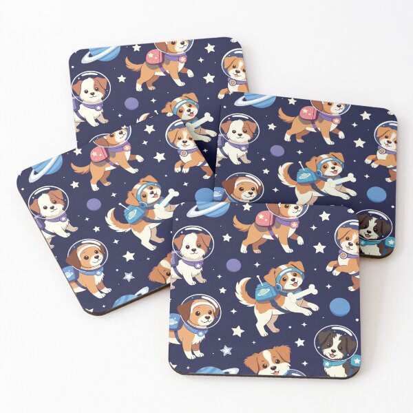 Item preview, Cute Space Dogs Seamless Pattern designed and sold by SassyArtistry.