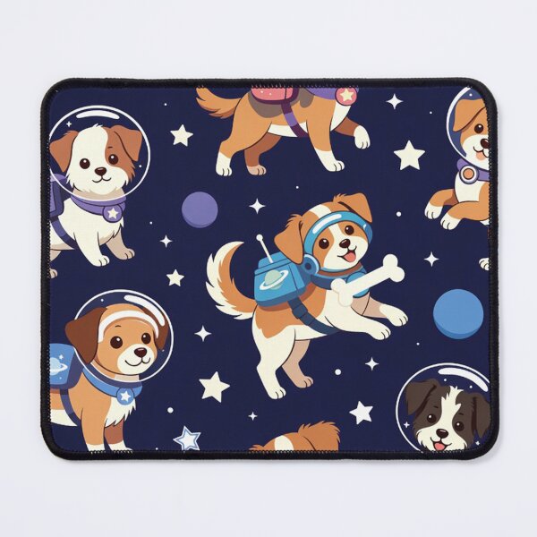 Item preview, Cute Space Dogs Seamless Pattern designed and sold by SassyArtistry.