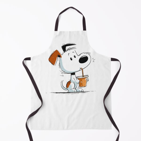 Item preview, Cute Baby Puppy Holding a Sippy Cup Cartoon Drawing designed and sold by LD ART.