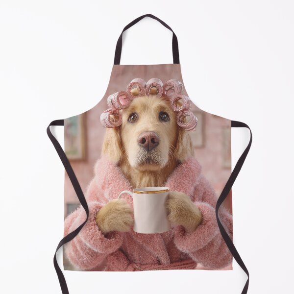 Item preview, Golden Retriever with Curlers designed and sold by Elisabeth Lucas.