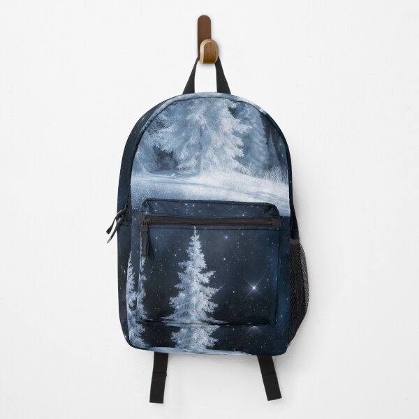 Item preview, Winter Night Forest Landscape designed and sold by SassyArtistry.
