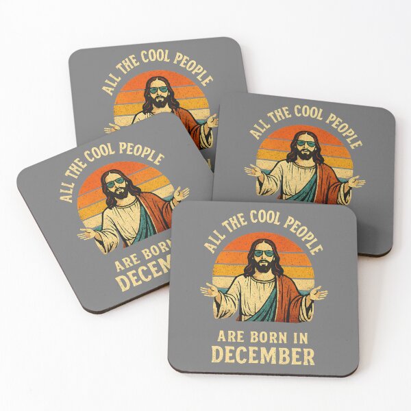 Item preview, All Cool People are Born in December Birthday jesus Christmas christian designed and sold by KristineLi.