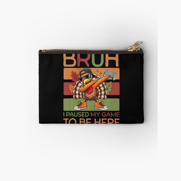 Item preview, Bruh I Paused My Game To Be Here Thanksgiving Kid Boys Gamer designed and sold by LunaDangelo.