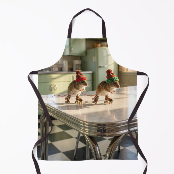 Item preview, Mice Roller Skating on a Kitchen Table designed and sold by Tridentulus.
