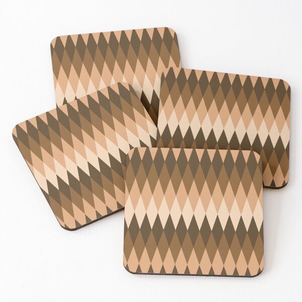 Item preview, Geometric Shape Patterns 26 in rustic brown designed and sold by nineFlorals.