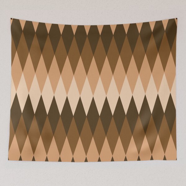 Item preview, Geometric Shape Patterns 26 in rustic brown designed and sold by nineFlorals.