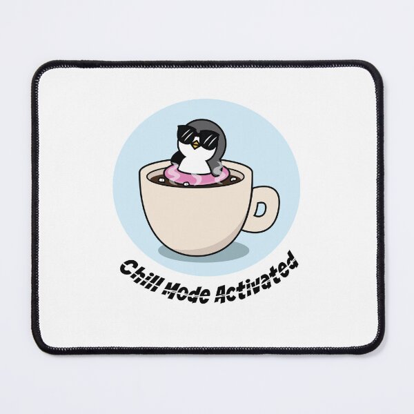 Item preview, Penguin floating in a cup of hot chocolate. Chill Mode Activated. designed and sold by WowStudiosAus.