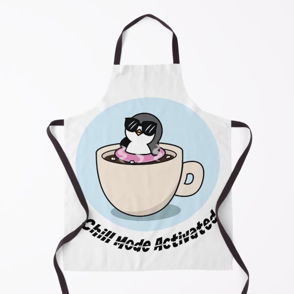 Item preview, Penguin floating in a cup of hot chocolate. Chill Mode Activated. designed and sold by WowStudiosAus.